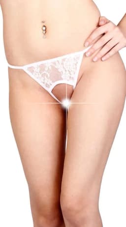 Beyaz Özel Bölgesi Açık Fantazi String TM1163 - Görsel 1