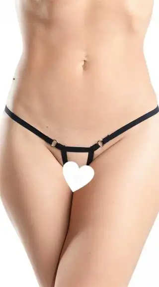 Siyah Arası Açık Seksi Tanga TM1143 - 1
