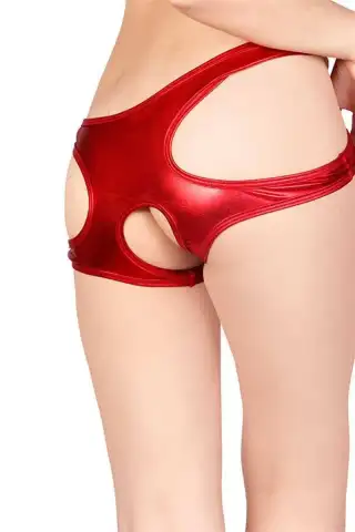 Kırmızı Özel Bölgesi Açık Seksi Külot TM1171 - 3