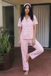 Viskon Karışım Homewear Kırık Beyaz Pijama Takımı - Görsel 17