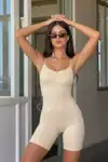 Kadın Toparlayıcı Ten Premium Askılı Body - Görsel 5