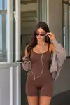 Kadın Toparlayıcı Ten Premium Askılı Body - Görsel 7