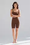 Kadın Bel Bacak Sıkılaştıran Kahverengi Full Body - Görsel 2