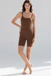 Kadın Bel Bacak Sıkılaştıran Kahverengi Full Body - Görsel 5