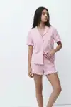 Kadın Desenli Trend Kar Beyaz Pijama Takımı - Görsel 11