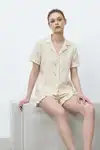 Kadın Premium Fırfırlı Çok Renkli Pijama Takımı - Görsel 6