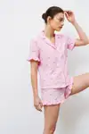 Kadın Premium Fırfırlı Çok Renkli Pijama Takımı - Görsel 8