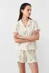 Kadın Relaxed Lastikli Çok Renkli Pijama Takımı - Görsel 2