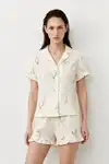 Kadın Relaxed Lastikli Çok Renkli Pijama Takımı - Görsel 3