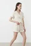 Kadın Relaxed Lastikli Çok Renkli Pijama Takımı - Görsel 5