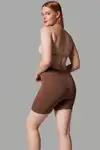 Yüksek Bel Dikişsiz Şekillendirici Kadın Orta Boy Boxer 2002-Kahverengi - Görsel 2