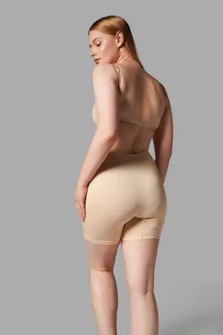 Yüksek Bel Dikişsiz Şekillendirici Kadın Orta Boy Boxer 2002-Kahverengi - 17