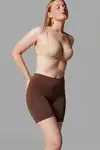 Yüksek Bel Dikişsiz Şekillendirici Kadın Orta Boy Boxer 2002-Kahverengi - Görsel 3