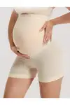HAMİLE ŞORT YÜKSEK BEL TOPARLAYICI ŞORT 2005-Beyaz - Görsel 5