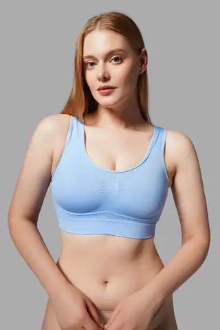 Göğüs Toparlayıcı Dikişsiz Seamless Büstiyer Korse – Kalın Askılı Pedsiz Balensiz Toparlayıcı Sütyen 5050 Gül Kurusu - 13