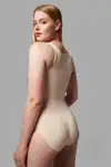 Kalın Askılı Agraflı Body Slip 9064 Bej - Görsel 3