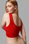 toparlayıcı balensiz pedli büstiyer 5040 Kırmızı - Görsel 3