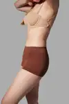 Boxer Toparlayıcı İz Yapmayan Örme Boxer 2001 Kahverengi - Görsel 3