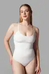 string zıbın sıkılaştırıcı toparlayıcı örme kumaş body 9052 Kahverengi - Görsel 16