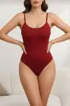 örme kumaş zıbın string model toparlayıcı body 9052 Beyaz - Görsel 7