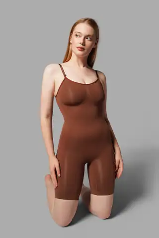 TAM BOY TÜM VÜCUT KORSESİ SEAMLESS 9050 Kahverengi - 7