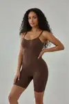 toparlayıcı sıkılaştırıcı tam boy korse 9050 Kahverengi - Görsel 1