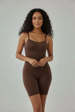 toparlayıcı sıkılaştırıcı tam boy korse 9050 Kahverengi - 4