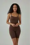 toparlayıcı sıkılaştırıcı tam boy korse 9050 Kahverengi - Görsel 4