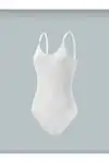 Seamless Zıbın Korse Çıtçıtlı Body 2 Beden İncelten Toparlayıcı Push Up Etkili Karın Bel Göbek Sıkılaştırıcı Kadın Body Korse 9051 Beyaz - Görsel 4