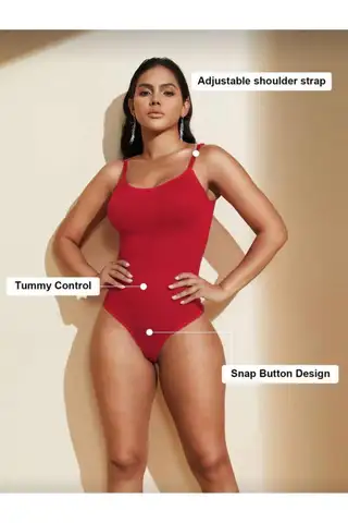 Seamless Zıbın Korse Çıtçıtlı Body 2 Beden İncelten Toparlayıcı Push Up Etkili Karın Bel Göbek Sıkılaştırıcı Kadın Body Korse 9051 Bej - 15