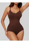 Seamless Zıbın Korse Çıtçıtlı Body 2 Beden İncelten Toparlayıcı Push Up Etkili Karın Bel Göbek Sıkılaştırıcı Kadın Body Korse 9051 Bej - Görsel 10