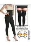2 BEDEN TOPARLAYAN BEL VE BASEN İNCELTEN KORSE TAYT SEAMLESS 2100 SİYAH - Görsel 1