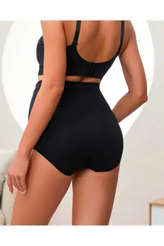 HAMİLE SLİP KÜLOT HAMİLE LOHUSA YÜKSEK BEL TOPARLAYICI KÜLOT 1020 TEN - 9