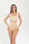 Lazer Kesim Silikonlu Slip Korse 4402 Ten - Görsel 1