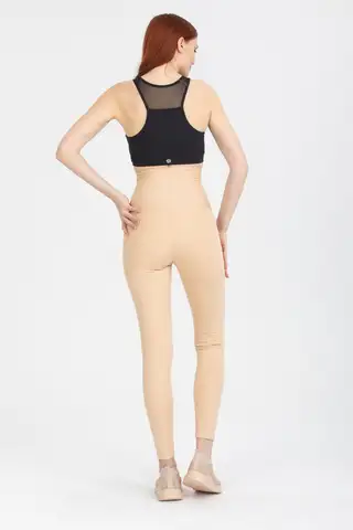 3 Kademeli Agraflı Sauna Tayt Ekstra Yüksek Bel Zayıflatan Iki Beden Incelten Şekillendirici Korse KREM - 3