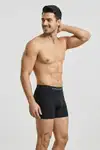 DİKİŞSİZ NEFES ALABİLEN RAHAT BOL KESİM ERKEK BOXER 2014 Siyah - Görsel 3