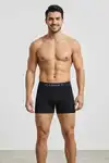 DİKİŞSİZ NEFES ALABİLEN RAHAT BOL KESİM ERKEK BOXER 2014 Siyah - Görsel 4