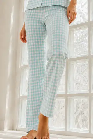Kadın Genç Loose İpliği Boyalı Çok Renkli Pijama Takımı - 10