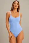 Kadın Dikişsiz Örgü Askılı Beyaz Full Body - Görsel 14