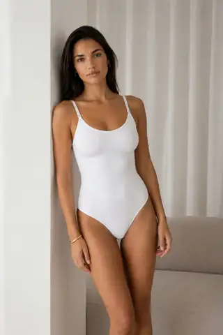 Kadın Kapsız Cırt Cırtlı Düz Desen Mavi Body - 18