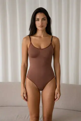 Kadın Kapsız Cırt Cırtlı Düz Desen Mavi Body - 20