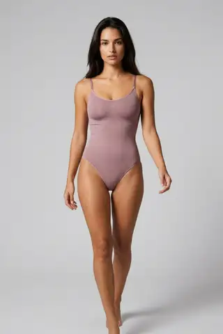 Kadın Kapsız Cırt Cırtlı Düz Desen Mavi Body - 10
