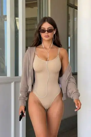 Kadın Slip Kalıp SİYAH Body Örme Orta Destek - 7