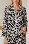 Kadın Desenli Relaxed Leopar Pijama Takımı 4665 - Görsel 6