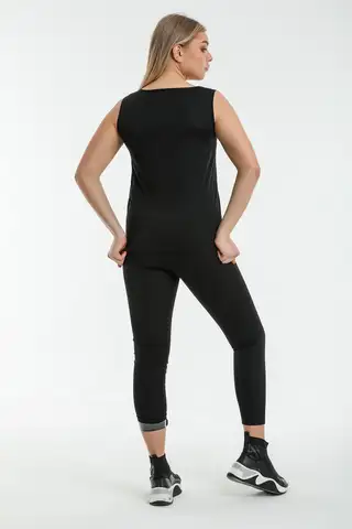 Sauna Termal Tayt Atlet Takım 4410-4412 Siyah - 5