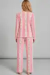 Kadın Bol Paça Relaxed Pembe Pijama Takımı 4692 - Görsel 2