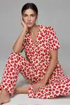 Kadın Kısa Kol Comfort Kırmızı Pijama Takımı 4725 - Görsel 4