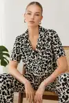 Kadın Kısa Kol Comfort Kırmızı Pijama Takımı 4725 - Görsel 9