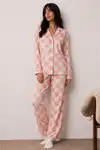 Kadın Düğmeli Kışlık Ev Kırmızı Pijama Takımı - Görsel 13