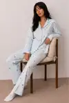 Kadın Düğmeli Kışlık Ev Kırmızı Pijama Takımı - Görsel 20